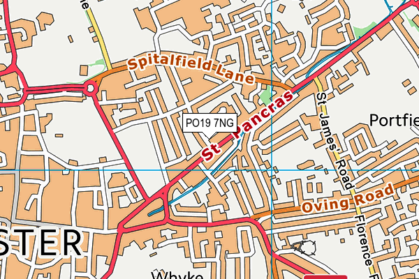 PO19 7NG map - OS VectorMap District (Ordnance Survey) PO19 7NG map - OS VectorMap District (Ordnance Survey)