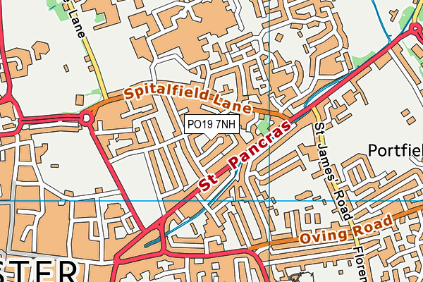 PO19 7NH map - OS VectorMap District (Ordnance Survey) PO19 7NH map - OS VectorMap District (Ordnance Survey)