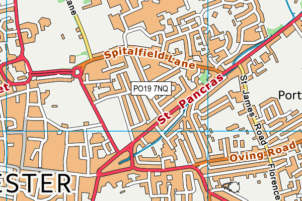 PO19 7NQ map - OS VectorMap District (Ordnance Survey) PO19 7NQ map - OS VectorMap District (Ordnance Survey)