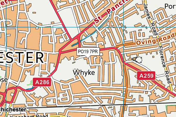 PO19 7PR map - OS VectorMap District (Ordnance Survey) PO19 7PR map - OS VectorMap District (Ordnance Survey)