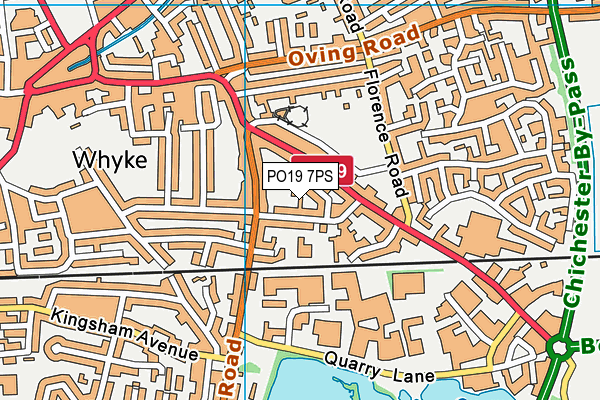 PO19 7PS map - OS VectorMap District (Ordnance Survey) PO19 7PS map - OS VectorMap District (Ordnance Survey)