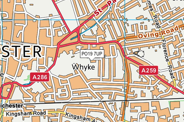 PO19 7UP map - OS VectorMap District (Ordnance Survey) PO19 7UP map - OS VectorMap District (Ordnance Survey)
