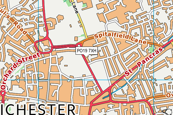 PO19 7XH map - OS VectorMap District (Ordnance Survey) PO19 7XH map - OS VectorMap District (Ordnance Survey)