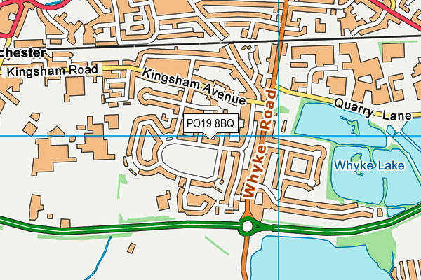PO19 8BQ map - OS VectorMap District (Ordnance Survey) PO19 8BQ map - OS VectorMap District (Ordnance Survey)