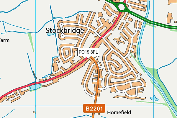 PO19 8FL map - OS VectorMap District (Ordnance Survey) PO19 8FL map - OS VectorMap District (Ordnance Survey)