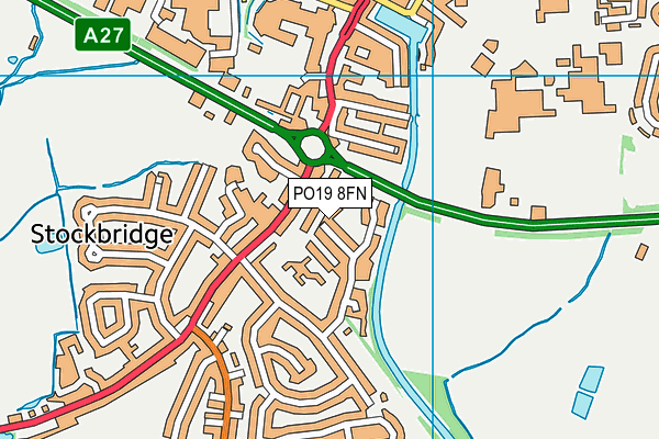 PO19 8FN map - OS VectorMap District (Ordnance Survey)