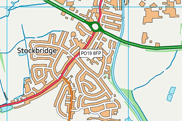 PO19 8FP map - OS VectorMap District (Ordnance Survey) PO19 8FP map - OS VectorMap District (Ordnance Survey)
