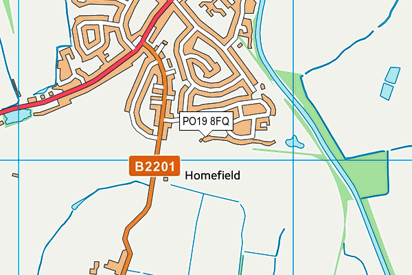 PO19 8FQ map - OS VectorMap District (Ordnance Survey) PO19 8FQ map - OS VectorMap District (Ordnance Survey)