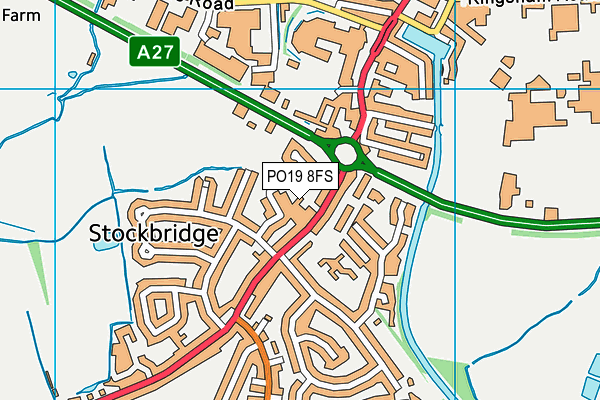 PO19 8FS map - OS VectorMap District (Ordnance Survey)