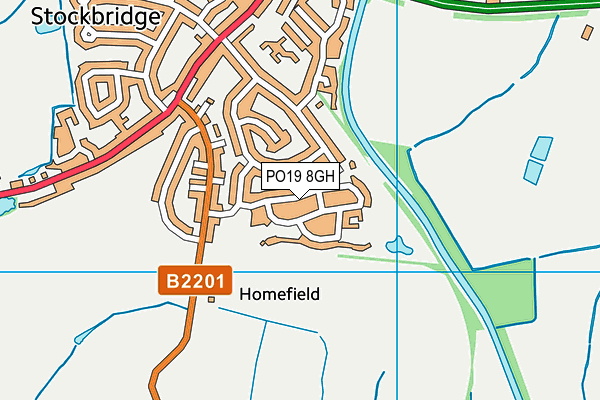 PO19 8GH map - OS VectorMap District (Ordnance Survey) PO19 8GH map - OS VectorMap District (Ordnance Survey)