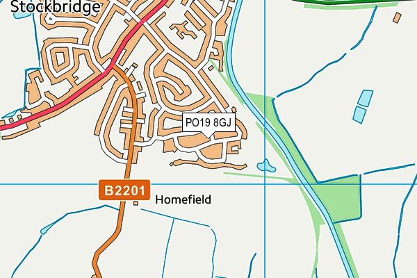 PO19 8GJ map - OS VectorMap District (Ordnance Survey) PO19 8GJ map - OS VectorMap District (Ordnance Survey)
