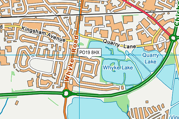 PO19 8HX map - OS VectorMap District (Ordnance Survey) PO19 8HX map - OS VectorMap District (Ordnance Survey)