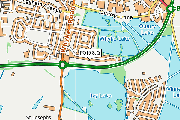 PO19 8JQ map - OS VectorMap District (Ordnance Survey) PO19 8JQ map - OS VectorMap District (Ordnance Survey)
