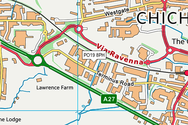PO19 8PH map - OS VectorMap District (Ordnance Survey) PO19 8PH map - OS VectorMap District (Ordnance Survey)