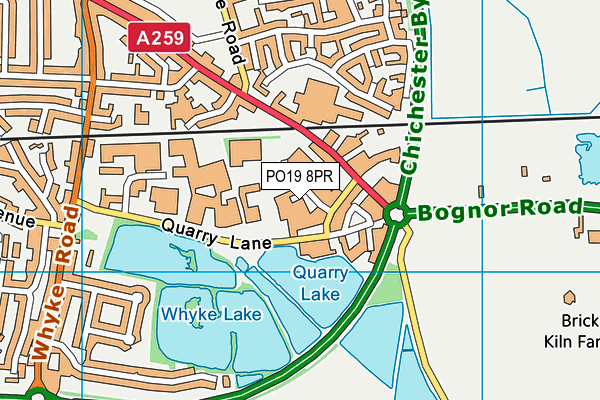 PO19 8PR map - OS VectorMap District (Ordnance Survey) PO19 8PR map - OS VectorMap District (Ordnance Survey)