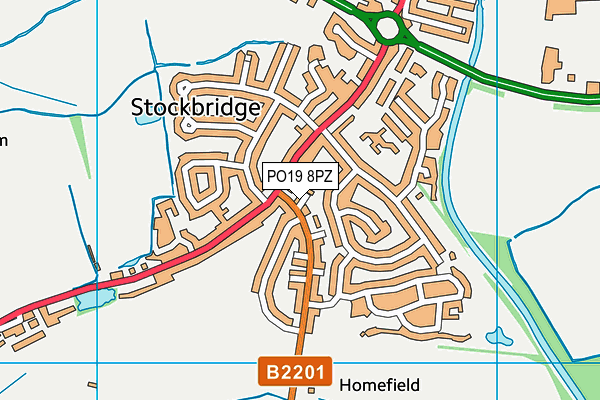 PO19 8PZ map - OS VectorMap District (Ordnance Survey) PO19 8PZ map - OS VectorMap District (Ordnance Survey)