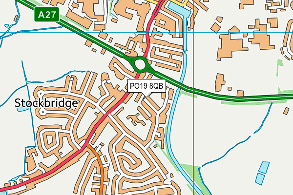 PO19 8QB map - OS VectorMap District (Ordnance Survey) PO19 8QB map - OS VectorMap District (Ordnance Survey)