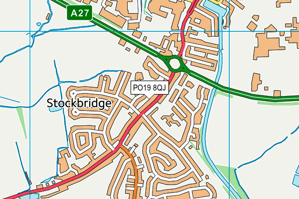 PO19 8QJ map - OS VectorMap District (Ordnance Survey) PO19 8QJ map - OS VectorMap District (Ordnance Survey)