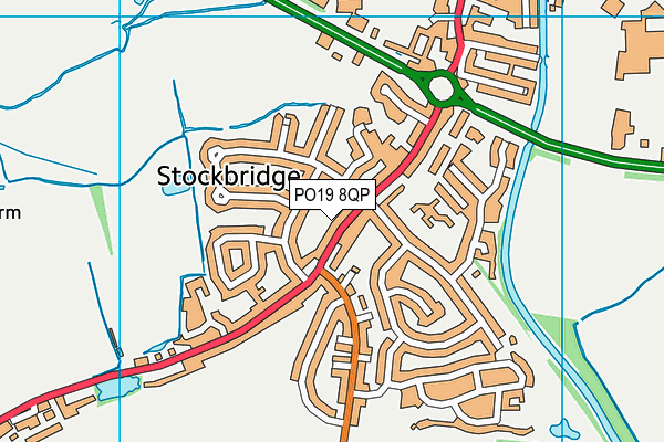 PO19 8QP map - OS VectorMap District (Ordnance Survey)