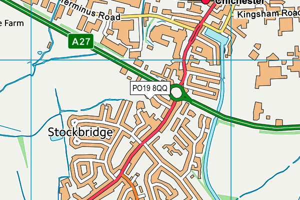 PO19 8QQ map - OS VectorMap District (Ordnance Survey)