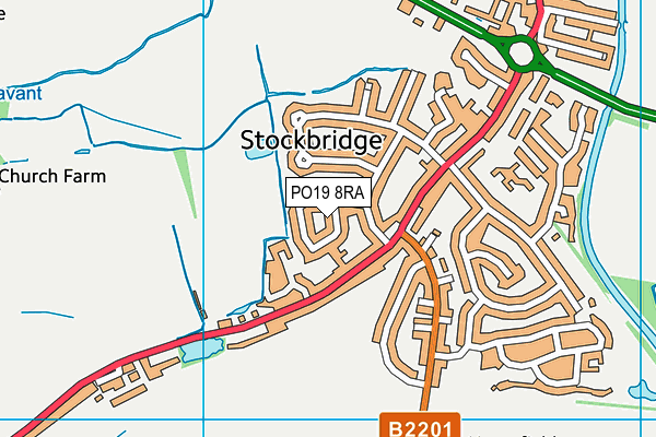 PO19 8RA map - OS VectorMap District (Ordnance Survey) PO19 8RA map - OS VectorMap District (Ordnance Survey)