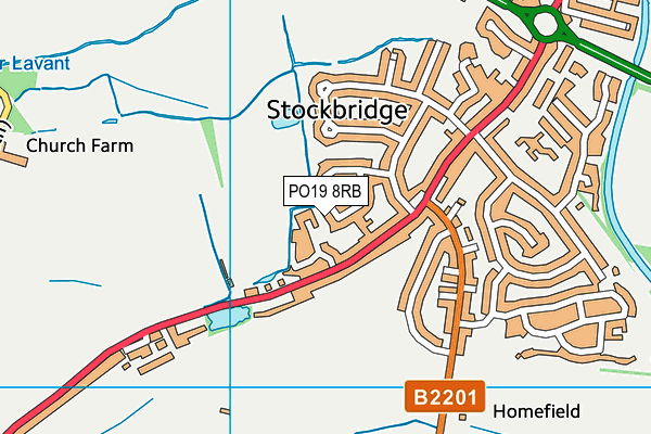 PO19 8RB map - OS VectorMap District (Ordnance Survey) PO19 8RB map - OS VectorMap District (Ordnance Survey)