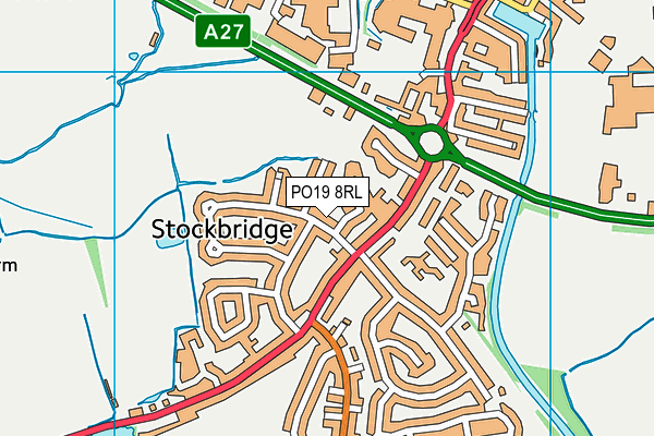 PO19 8RL map - OS VectorMap District (Ordnance Survey) PO19 8RL map - OS VectorMap District (Ordnance Survey)