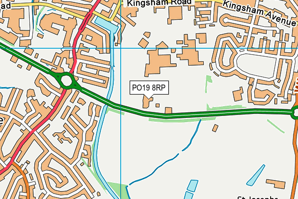 PO19 8RP map - OS VectorMap District (Ordnance Survey) PO19 8RP map - OS VectorMap District (Ordnance Survey)