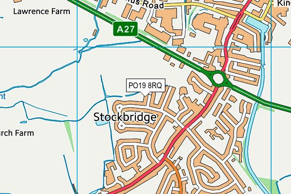 PO19 8RQ map - OS VectorMap District (Ordnance Survey) PO19 8RQ map - OS VectorMap District (Ordnance Survey)