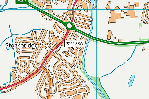 PO19 8RW map - OS VectorMap District (Ordnance Survey) PO19 8RW map - OS VectorMap District (Ordnance Survey)
