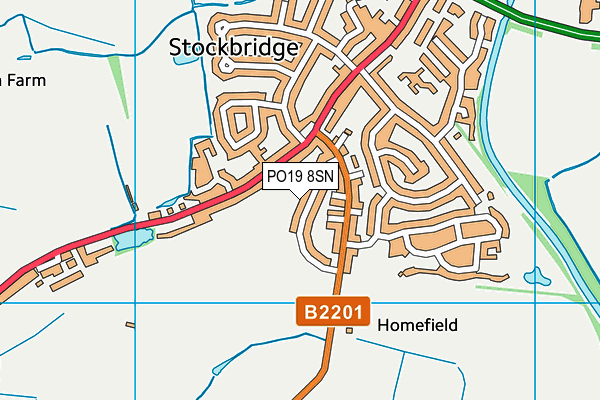 PO19 8SN map - OS VectorMap District (Ordnance Survey) PO19 8SN map - OS VectorMap District (Ordnance Survey)