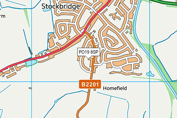 PO19 8SP map - OS VectorMap District (Ordnance Survey) PO19 8SP map - OS VectorMap District (Ordnance Survey)