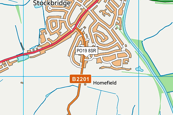 PO19 8SR map - OS VectorMap District (Ordnance Survey) PO19 8SR map - OS VectorMap District (Ordnance Survey)