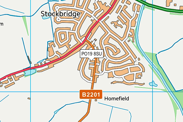 PO19 8SU map - OS VectorMap District (Ordnance Survey) PO19 8SU map - OS VectorMap District (Ordnance Survey)