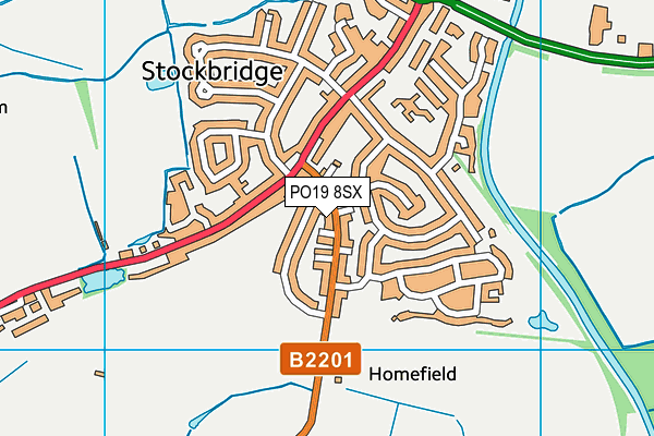PO19 8SX map - OS VectorMap District (Ordnance Survey) PO19 8SX map - OS VectorMap District (Ordnance Survey)