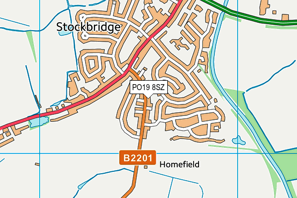 PO19 8SZ map - OS VectorMap District (Ordnance Survey) PO19 8SZ map - OS VectorMap District (Ordnance Survey)
