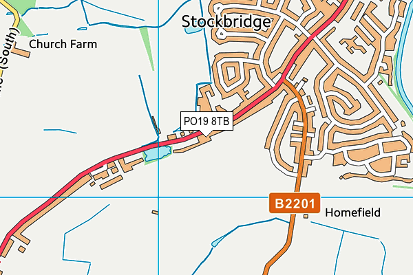 PO19 8TB map - OS VectorMap District (Ordnance Survey) PO19 8TB map - OS VectorMap District (Ordnance Survey)