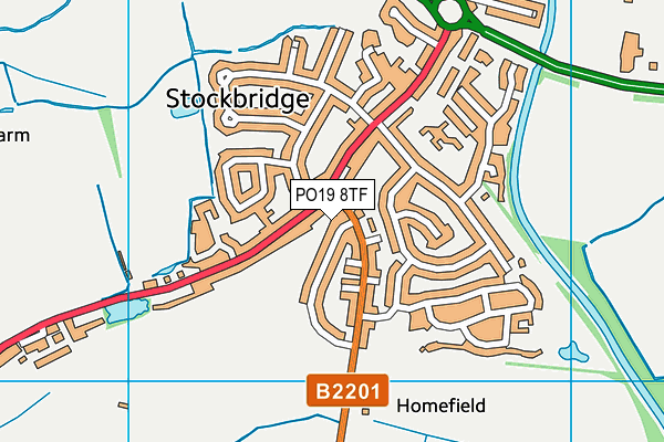PO19 8TF map - OS VectorMap District (Ordnance Survey) PO19 8TF map - OS VectorMap District (Ordnance Survey)
