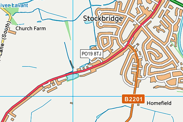 PO19 8TJ map - OS VectorMap District (Ordnance Survey) PO19 8TJ map - OS VectorMap District (Ordnance Survey)