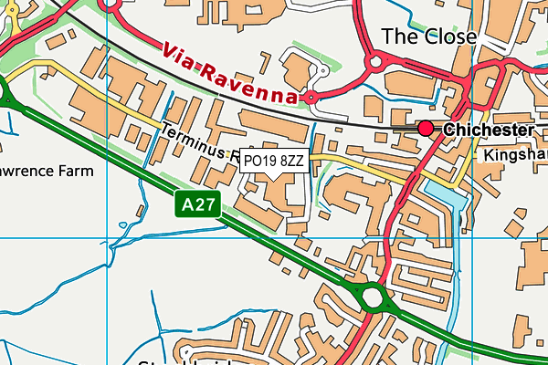 PO19 8ZZ map - OS VectorMap District (Ordnance Survey) PO19 8ZZ map - OS VectorMap District (Ordnance Survey)