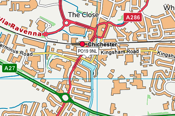 PO19 9NL map - OS VectorMap District (Ordnance Survey) PO19 9NL map - OS VectorMap District (Ordnance Survey)