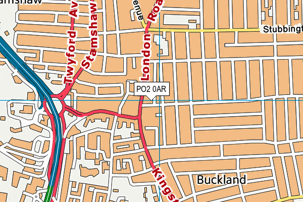 PO2 0AR map - OS VectorMap District (Ordnance Survey) PO2 0AR map - OS VectorMap District (Ordnance Survey)