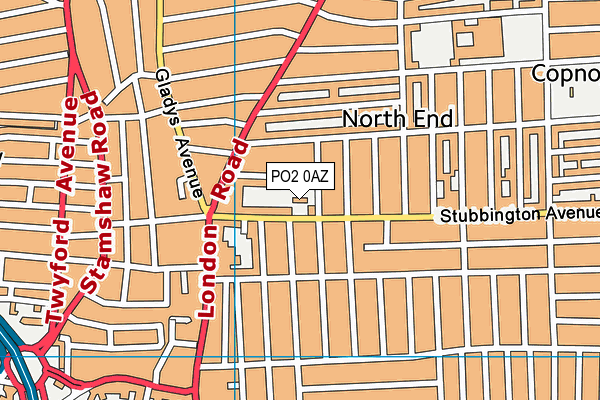PO2 0AZ map - OS VectorMap District (Ordnance Survey) PO2 0AZ map - OS VectorMap District (Ordnance Survey)