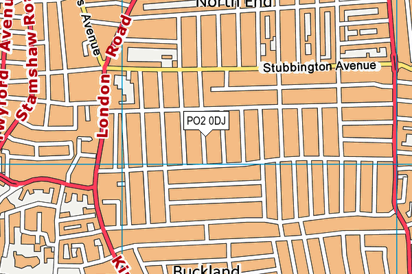 PO2 0DJ map - OS VectorMap District (Ordnance Survey) PO2 0DJ map - OS VectorMap District (Ordnance Survey)