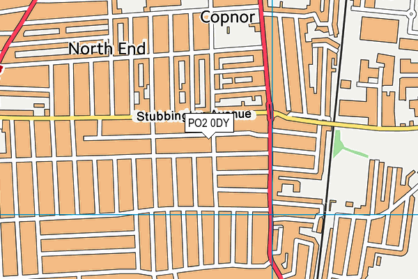 PO2 0DY map - OS VectorMap District (Ordnance Survey) PO2 0DY map - OS VectorMap District (Ordnance Survey)