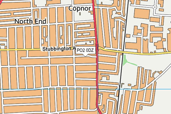 PO2 0DZ map - OS VectorMap District (Ordnance Survey) PO2 0DZ map - OS VectorMap District (Ordnance Survey)