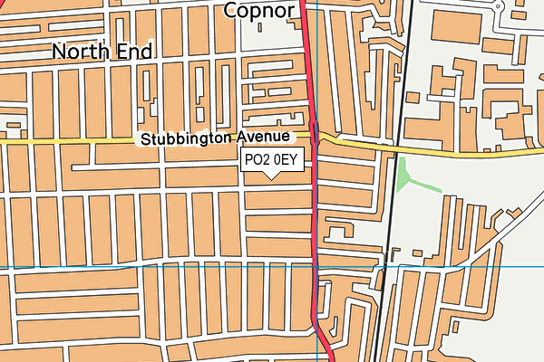 PO2 0EY map - OS VectorMap District (Ordnance Survey) PO2 0EY map - OS VectorMap District (Ordnance Survey)