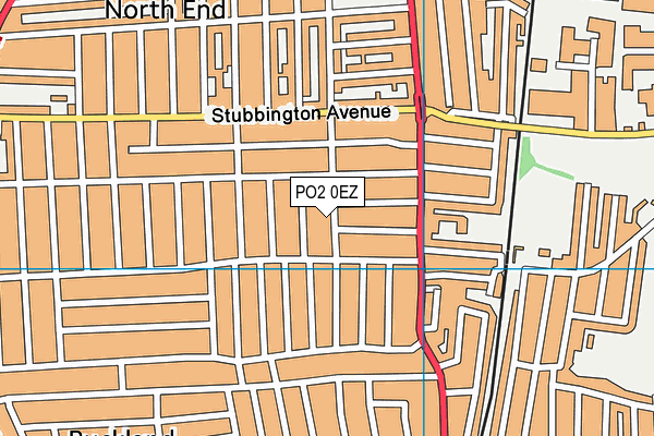 PO2 0EZ map - OS VectorMap District (Ordnance Survey) PO2 0EZ map - OS VectorMap District (Ordnance Survey)