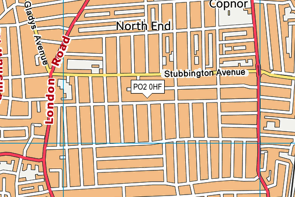 PO2 0HF map - OS VectorMap District (Ordnance Survey) PO2 0HF map - OS VectorMap District (Ordnance Survey)
