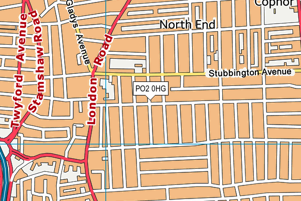 PO2 0HG map - OS VectorMap District (Ordnance Survey) PO2 0HG map - OS VectorMap District (Ordnance Survey)
